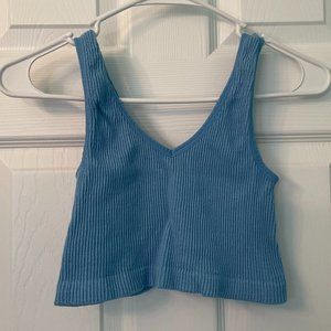 Blue Crop Top